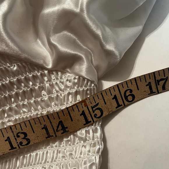 Marc New York Andrew Marc Puff Sleeve Square Neck Shirred Blouse Sz S Women - Picture 4 of 8